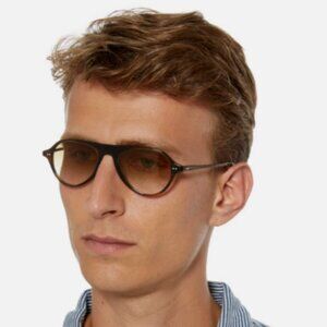 OLIVER PEOPLES EMET 53mm Navigator D-Frame Optical in Sand Wash MSRP$392